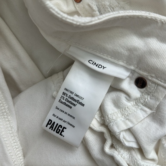 Paige Women's White straight leg Jeans 27 - Picture 4 of 5